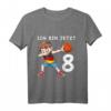 Kinder 8. Geburtstag Basketball Deutschland T-Shirt – Perfektes Geschenk für Jungen zum 8. Geburtstag, Schule & Kindergarten