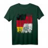 Indonesien Deutschland Flagge T-Shirt - Klassisch geschnitten, doppelt genähter Saum für Fans & Reiseliebhaber