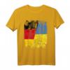 Ukraine Deutschland Freundschaft Flagge T-Shirt für Damen, Herren & Kinder – Klassisch geschnitten, doppelt genähter Saum
