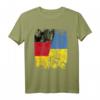 Ukraine Deutschland Freundschaft Flagge T-Shirt für Damen, Herren & Kinder – Klassisch geschnitten, doppelt genähter Saum