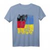 Ukraine Deutschland Freundschaft Flagge T-Shirt für Damen, Herren & Kinder – Klassisch geschnitten, doppelt genähter Saum