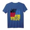 Ukraine Deutschland Freundschaft Flagge T-Shirt für Damen, Herren & Kinder – Klassisch geschnitten, doppelt genähter Saum