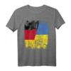 Ukraine Deutschland Freundschaft Flagge T-Shirt für Damen, Herren & Kinder – Klassisch geschnitten, doppelt genähter Saum