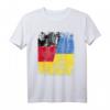 Ukraine Deutschland Freundschaft Flagge T-Shirt für Damen, Herren & Kinder – Klassisch geschnitten, doppelt genähter Saum