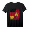 Vietnam Deutschland Flagge T-Shirt für Damen, Herren und Kinder – Klassisch geschnitten, doppelt genähter Saum