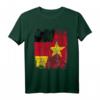 Vietnam Deutschland Flagge T-Shirt für Damen, Herren und Kinder – Klassisch geschnitten, doppelt genähter Saum