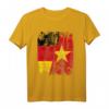Vietnam Deutschland Flagge T-Shirt für Damen, Herren und Kinder – Klassisch geschnitten, doppelt genähter Saum