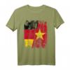 Vietnam Deutschland Flagge T-Shirt für Damen, Herren und Kinder – Klassisch geschnitten, doppelt genähter Saum