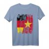 Vietnam Deutschland Flagge T-Shirt für Damen, Herren und Kinder – Klassisch geschnitten, doppelt genähter Saum