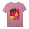 Vietnam Deutschland Flagge T-Shirt für Damen, Herren und Kinder – Klassisch geschnitten, doppelt genähter Saum