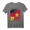 Vietnam Deutschland Flagge T-Shirt für Damen, Herren und Kinder – Klassisch geschnitten, doppelt genähter Saum