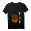 Damen Bautzen DDR Flagge T-Shirt mit V-Ausschnitt - Stolzes Ostdeutsches Erinnerungsstück und Souvenir