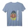 Damen Bautzen DDR Flagge T-Shirt mit V-Ausschnitt - Stolzes Ostdeutsches Erinnerungsstück und Souvenir
