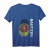 Damen Bautzen DDR Flagge T-Shirt mit V-Ausschnitt - Stolzes Ostdeutsches Erinnerungsstück und Souvenir