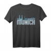 München Skyline Stadt T-Shirt - Vintage Bayern Deutschland Geschenk für Fans und Liebhaber der Münchner Stadt & Kultur
