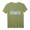 München Skyline Stadt T-Shirt - Vintage Bayern Deutschland Geschenk für Fans und Liebhaber der Münchner Stadt & Kultur