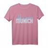 München Skyline Stadt T-Shirt - Vintage Bayern Deutschland Geschenk für Fans und Liebhaber der Münchner Stadt & Kultur