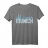 München Skyline Stadt T-Shirt - Vintage Bayern Deutschland Geschenk für Fans und Liebhaber der Münchner Stadt & Kultur