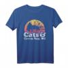 Cats and Green Bay, WI Retro Vintage T-Shirt – Geschenk für Katzenliebhaber, Stadtfans und alle, die Green Bay lieben