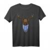Trachten T-Shirt Bayern mit Hirsch und Flagge - Perfekt für Oktoberfest, Münchner Wiesn und bayrische Feste