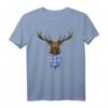 Trachten T-Shirt Bayern mit Hirsch und Flagge - Perfekt für Oktoberfest, Münchner Wiesn und bayrische Feste