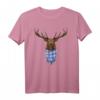 Trachten T-Shirt Bayern mit Hirsch und Flagge - Perfekt für Oktoberfest, Münchner Wiesn und bayrische Feste