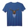Trachten T-Shirt Bayern mit Hirsch und Flagge - Perfekt für Oktoberfest, Münchner Wiesn und bayrische Feste