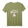Lustiges Damen Team Braut JGA T-Shirt mit Hirsch & Edelweiß - Rustikale Frauen Shirts für Junggesellinnenabschied in Bayern, Tirol & Steiermark