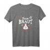 Lustiges Damen Team Braut JGA T-Shirt mit Hirsch & Edelweiß - Rustikale Frauen Shirts für Junggesellinnenabschied in Bayern, Tirol & Steiermark