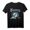 Bayern mit Bergen Wappen Königlich Freistaat T-Shirt – Perfekt für Oktoberfest, Festlichkeiten & als Geschenk für Bayern-Liebhaber
