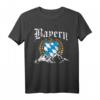 Bayern mit Bergen Wappen Königlich Freistaat T-Shirt – Perfekt für Oktoberfest, Festlichkeiten & als Geschenk für Bayern-Liebhaber