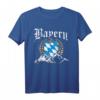 Bayern mit Bergen Wappen Königlich Freistaat T-Shirt – Perfekt für Oktoberfest, Festlichkeiten & als Geschenk für Bayern-Liebhaber