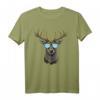 Bayern Hirsch mit Sonnenbrille Herren Lederhose Kostüm T-Shirt – Lässiges Oktoberfest Outfit für Damen, Herren & Kinder