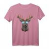 Bayern Hirsch mit Sonnenbrille Herren Lederhose Kostüm T-Shirt – Lässiges Oktoberfest Outfit für Damen, Herren & Kinder