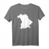 Bayern T-Shirt mit Bayern-Umriss – Heimatliebe zeigen für alle, die in Bayern leben und das Bundesland lieben