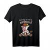 Damen Lustiges Bayern und Trachten Kuh I mog mi ned aufbrezeln T-Shirt mit V-Ausschnitt – Perfekt für Zeltfest & Dorffest, Geschenk für Bayern-Fans