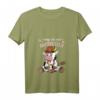 Damen Lustiges Bayern und Trachten Kuh I mog mi ned aufbrezeln T-Shirt mit V-Ausschnitt – Perfekt für Zeltfest & Dorffest, Geschenk für Bayern-Fans
