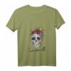Damen Lausmadl T-Shirt mit V-Ausschnitt - Witziges Totenkopf-Design für Damen & Mädchen