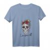 Damen Lausmadl T-Shirt mit V-Ausschnitt - Witziges Totenkopf-Design für Damen & Mädchen