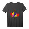München Skyline Bunte Farben Malerei Kunst - Ich Liebe München T-Shirt für Fans, Touristen und Kunstliebhaber