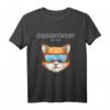 Oberstdorf Bayern Snowboard Ski Katze Wintersport T-Shirt - Lustiges Retro Design für Ski, Snowboard & Rodel Fans für Männer, Frauen & Kinder