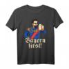 Bayern First - Blauer König Ludwig Bier T-Shirt für Bayern Fans und Bierliebhaber – Perfektes Geschenk für Freunde, Familie & Vatertag