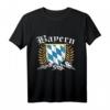 Bayrisch Bavaria T-Shirt mit Wappen - Stolz auf den Freistaat Bayern für Damen und Herren, perfekt für Oktoberfest & Geschenke