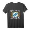 Bayrisch Bavaria T-Shirt mit Wappen - Stolz auf den Freistaat Bayern für Damen und Herren, perfekt für Oktoberfest & Geschenke
