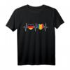 Deutschland und Rumänien Flaggen Fahnen T-Shirt – Stolz auf doppelte Staatsbürgerschaft, Urlaub & Integration