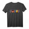 Deutschland und Rumänien Flaggen Fahnen T-Shirt – Stolz auf doppelte Staatsbürgerschaft, Urlaub & Integration