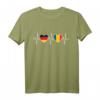 Deutschland und Rumänien Flaggen Fahnen T-Shirt – Stolz auf doppelte Staatsbürgerschaft, Urlaub & Integration