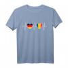 Deutschland und Rumänien Flaggen Fahnen T-Shirt – Stolz auf doppelte Staatsbürgerschaft, Urlaub & Integration