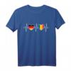 Deutschland und Rumänien Flaggen Fahnen T-Shirt – Stolz auf doppelte Staatsbürgerschaft, Urlaub & Integration