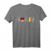 Deutschland und Rumänien Flaggen Fahnen T-Shirt – Stolz auf doppelte Staatsbürgerschaft, Urlaub & Integration